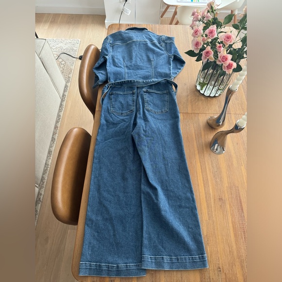 7 FOR ALL MANKIND ALEXA DENIM JUMPSUIT - Picture 4 of 10